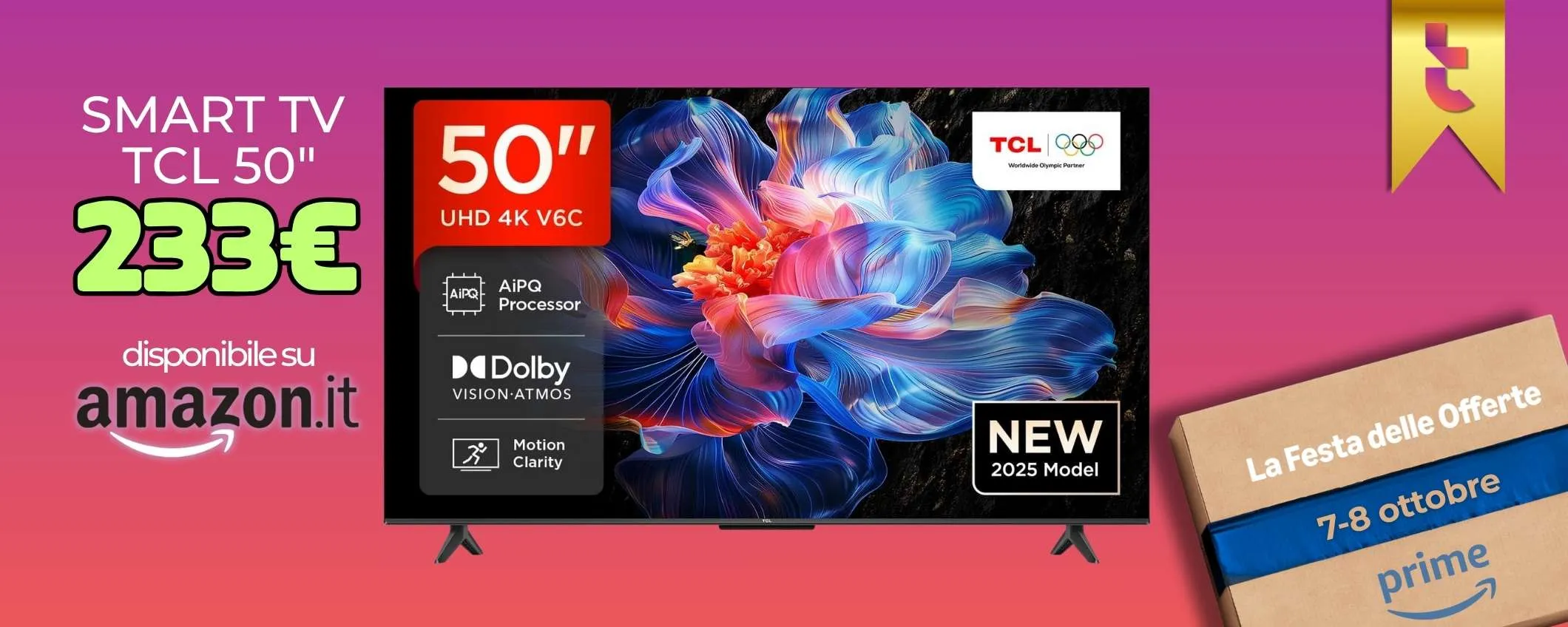 Cinema? Sì grazie con questa Smart TV TCL da 50