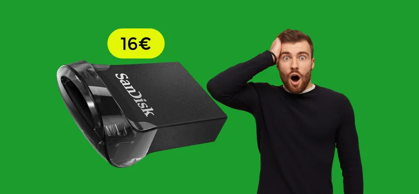 Chiavetta USB 128GB, piccola solo nella forma: un PORTENTO a 16€
