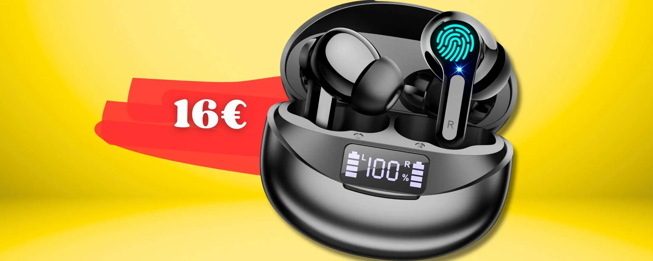 Auricolari Bluetooth 5.3 ESAGERATI, con 16€ hai cancellazione del rumore