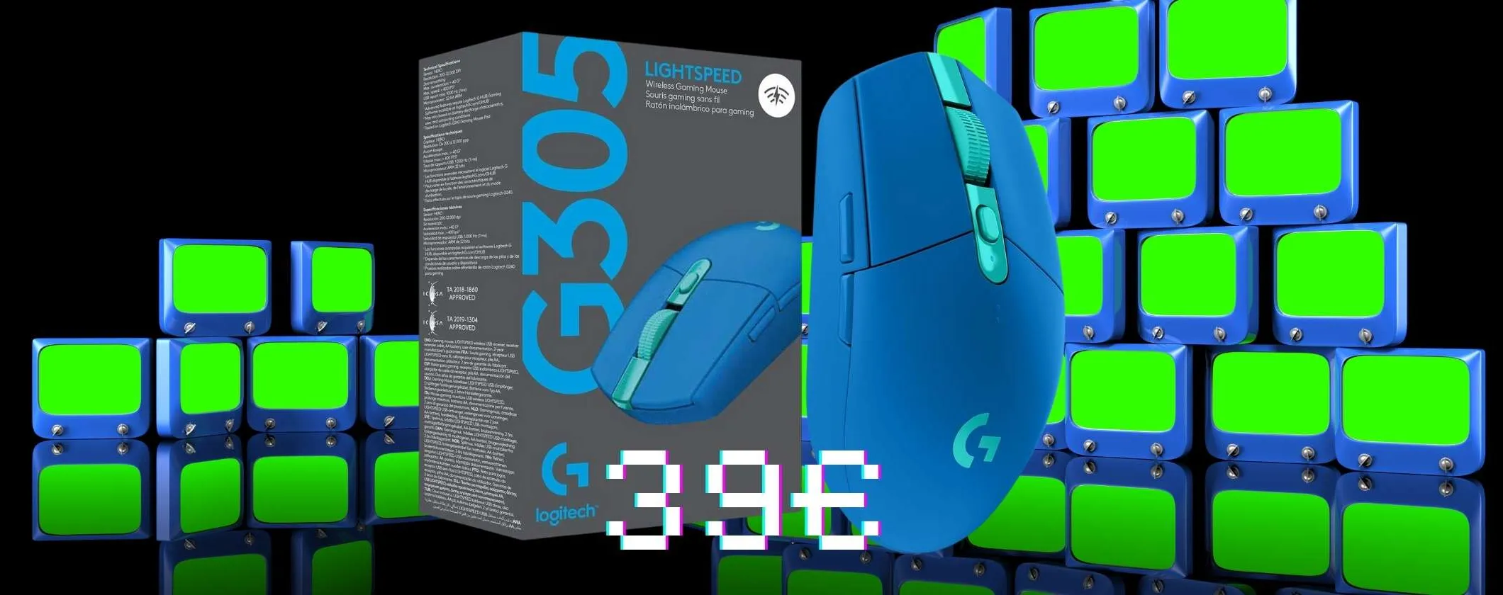 Il migliore mouse wireless da gaming è Logitech G305 LIGHTSPEED (-47%)