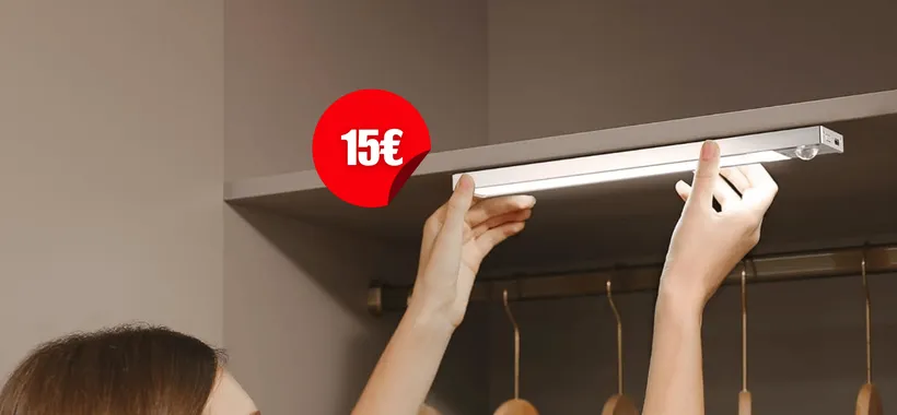 E luce fu nell'armadio con questo sistema 2pz senza fili: a 15€ è affare