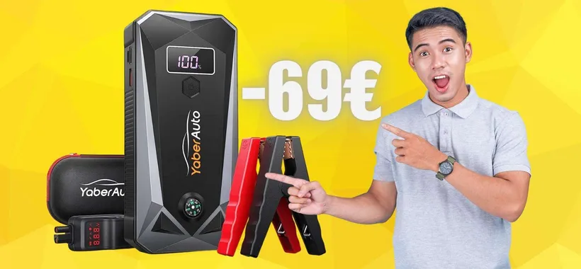 Auto in panne? Falla ripartire con questo avviatore d'emergenza (-69€)