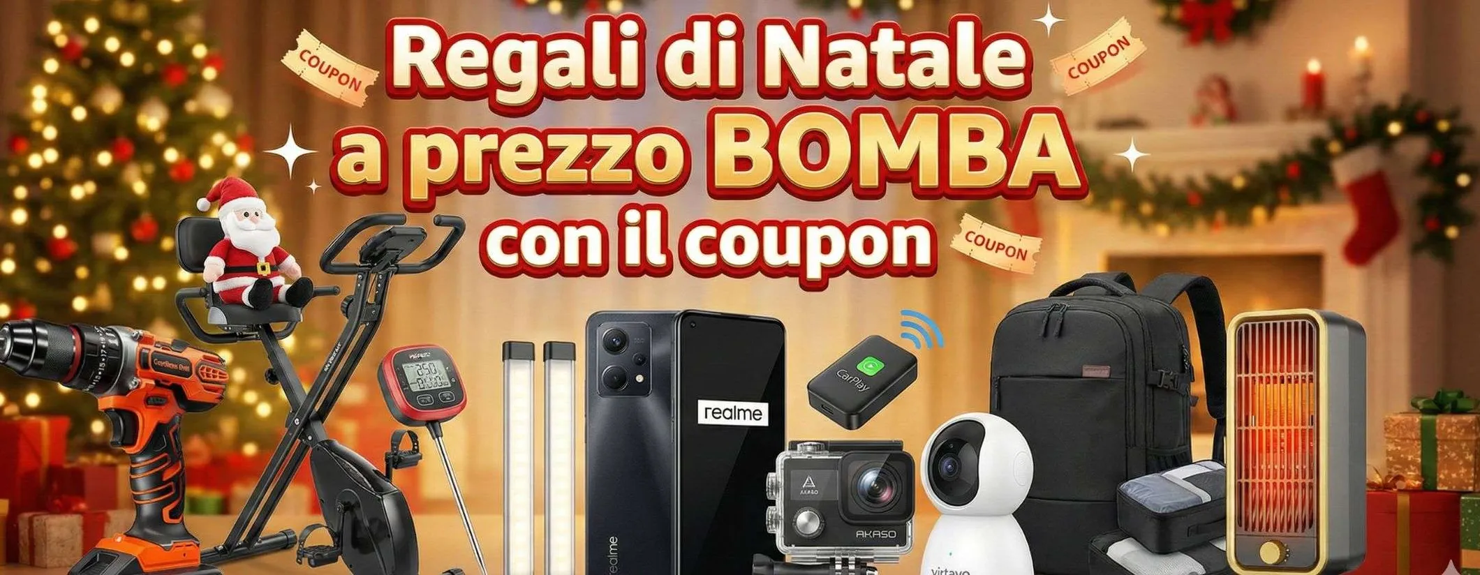 Regali di Natale last minute su Amazon: prezzi WOW col coupon (da 15€ a 90€)