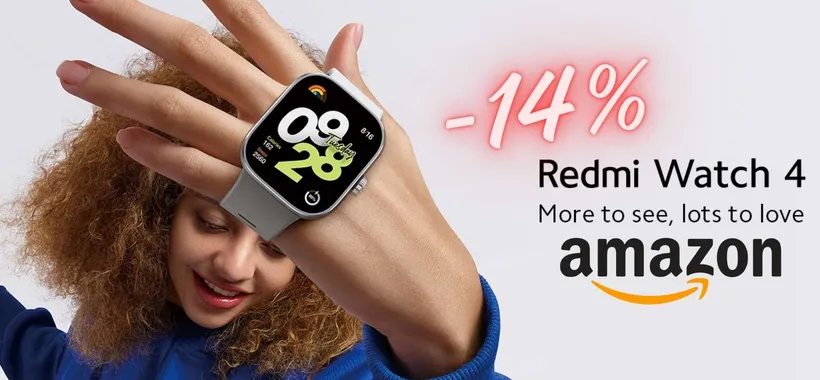 Redmi Watch 4: 20gg di autonomia, 150 profili sport e GPS (-14% Amazon)