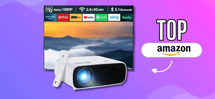 Il cinema è casa tua con questo proiettore 4K, sotto i 100€ è regalato