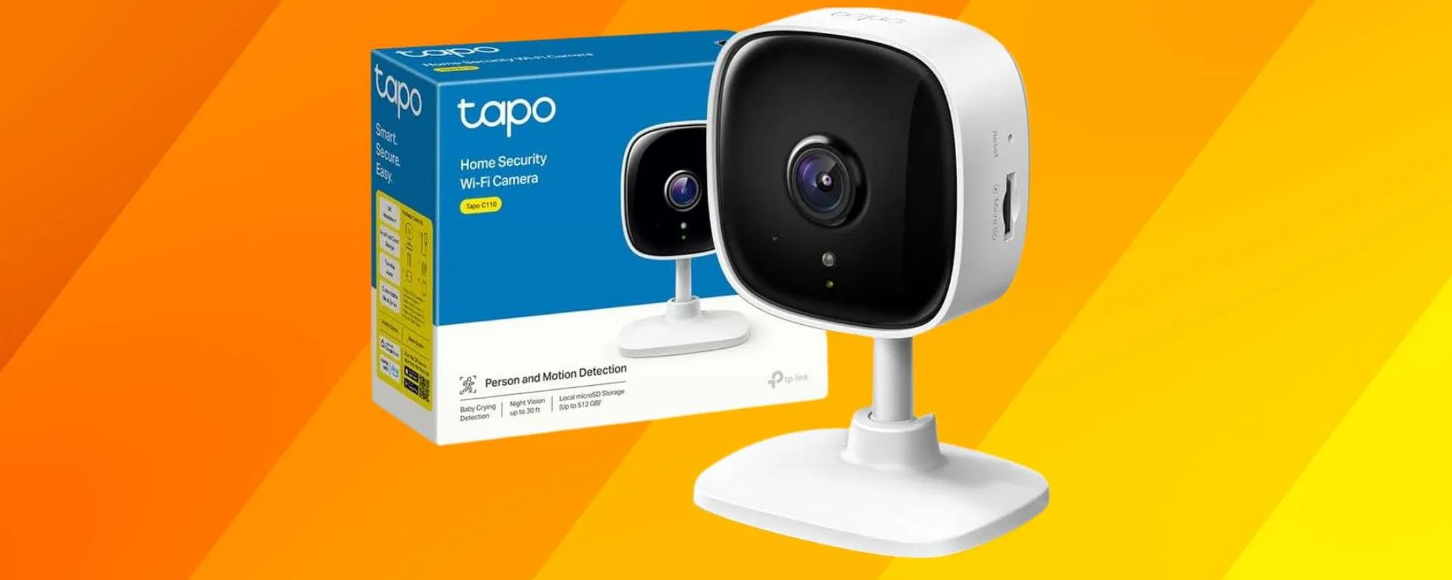 TP-Link Tapo C110: telecamera Wi-Fi per interni a meno di 22€ su Amazon