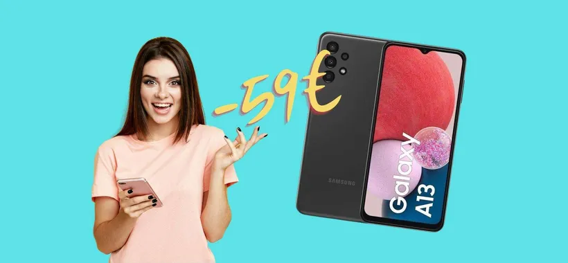 Samsung Galaxy A13 Dual SIM da 128GB in SCONTO su eBay (-59€)