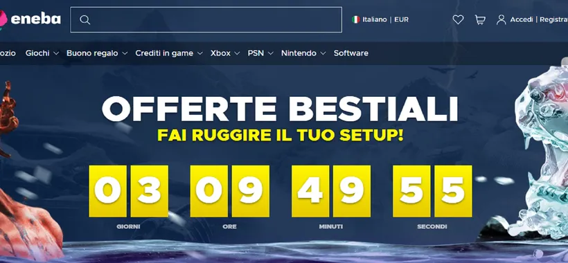 San Valentino: regala videogames in promo su Eneba