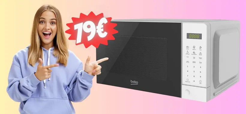 Forno a microonde Beko da 20L con display digitale al 20% in MENO