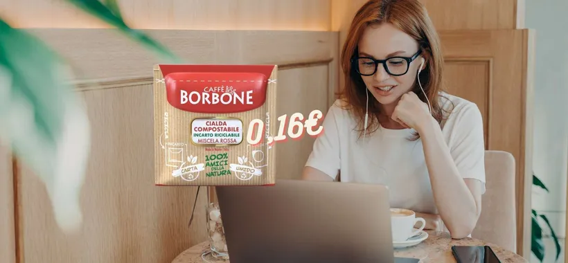 Cialde Caffè Borbone Miscela Rossa a soli 16 centesimi l'una