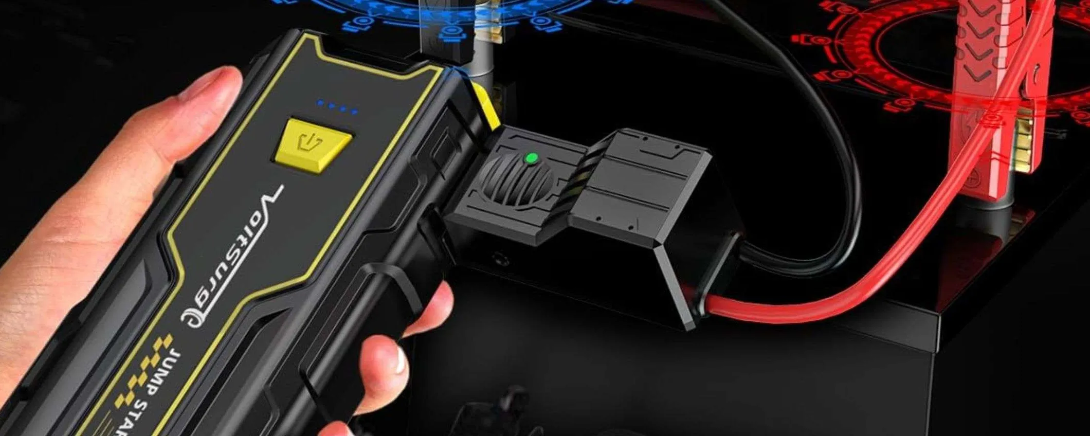 Batteria auto a terra? Questo avviatore in OFFERTA ti salverà (-38%)