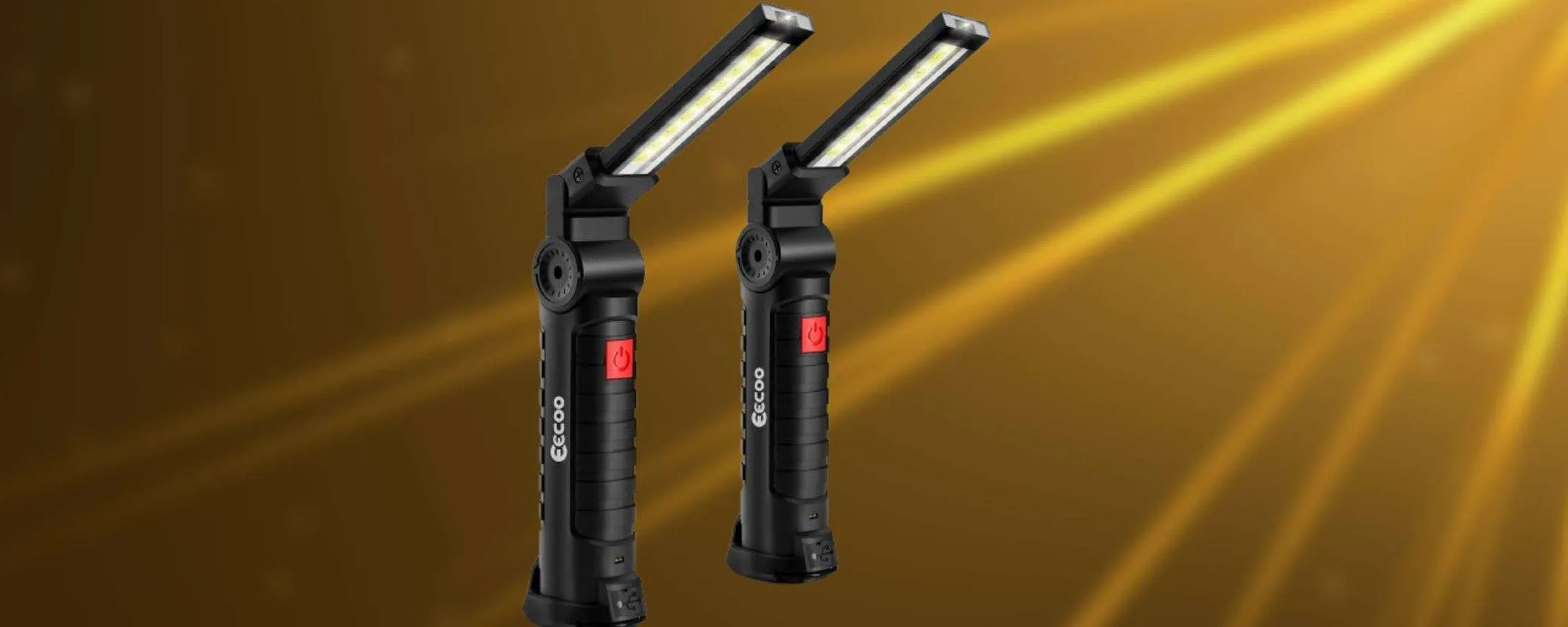 Lampada da lavoro a 9€ su Amazon: POTENTISSIMA e ricaricabile (promo scorta)