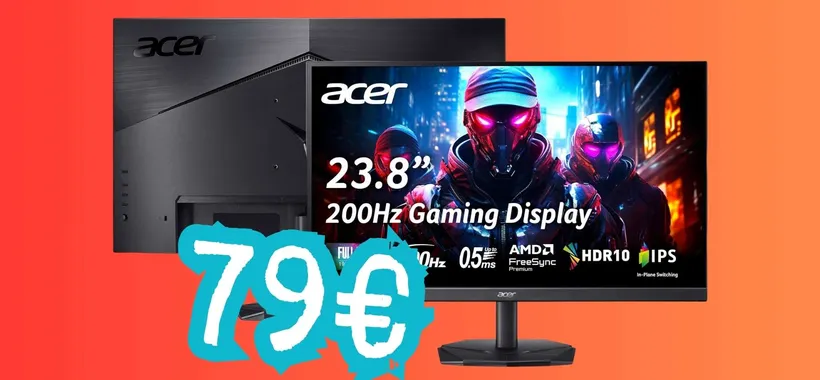 Reagisci prima dei tuoi avversari con il monitor da gaming acer Nitro a 79€
