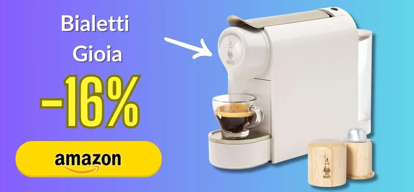 Bialetti Gioia: tanto Design per la macchinetta con caffè come al bar