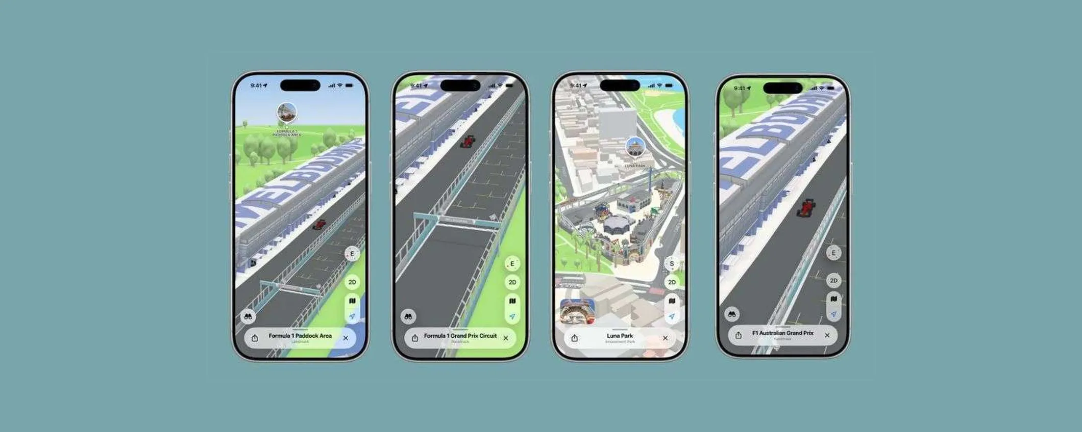 Gran Premio d’Australia, Apple Maps debutta con mappe 3D