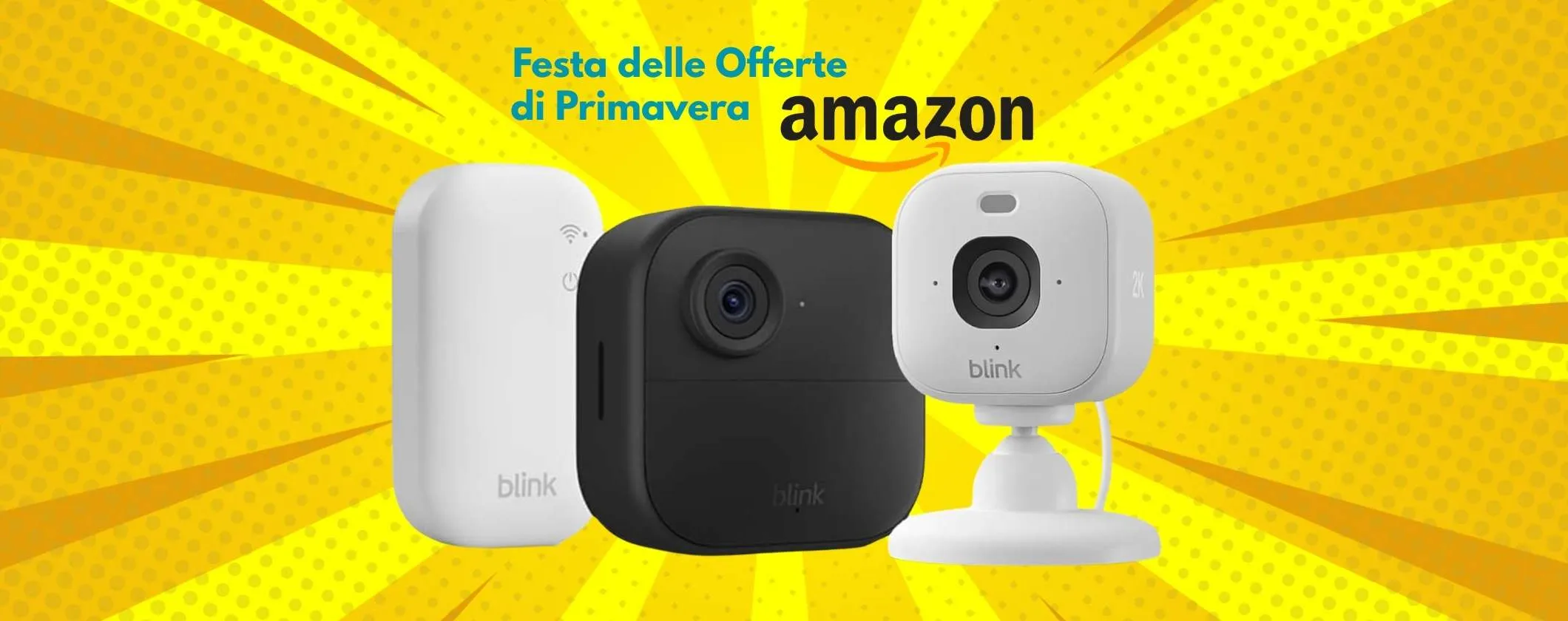 Videocamera Blink Outdoor 4, Mini 2K+ e Sync Module Core a soli 49€