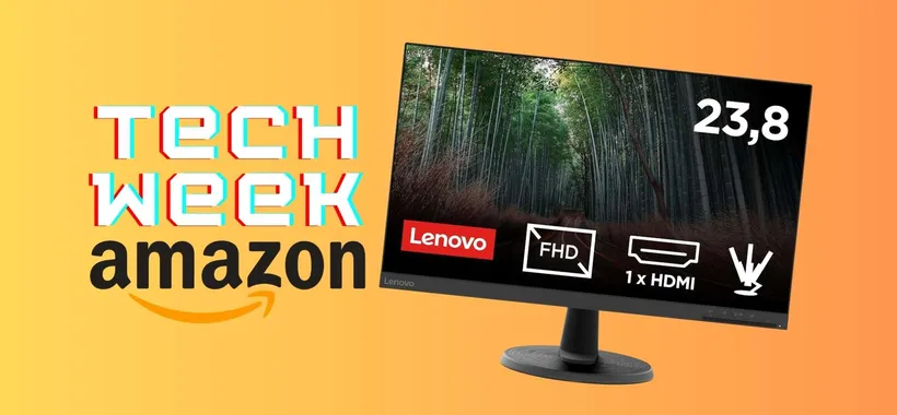 Appena 79€ grazie alla Tech Week Amazon e puoi avere questo monitor Lenovo da 24"