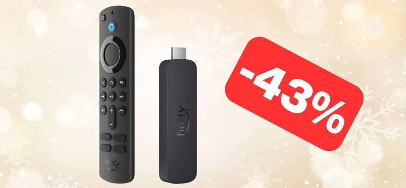 Nuovo Fire TV Stick 4K in SUPER SCONTO su Amazon (-43%)
