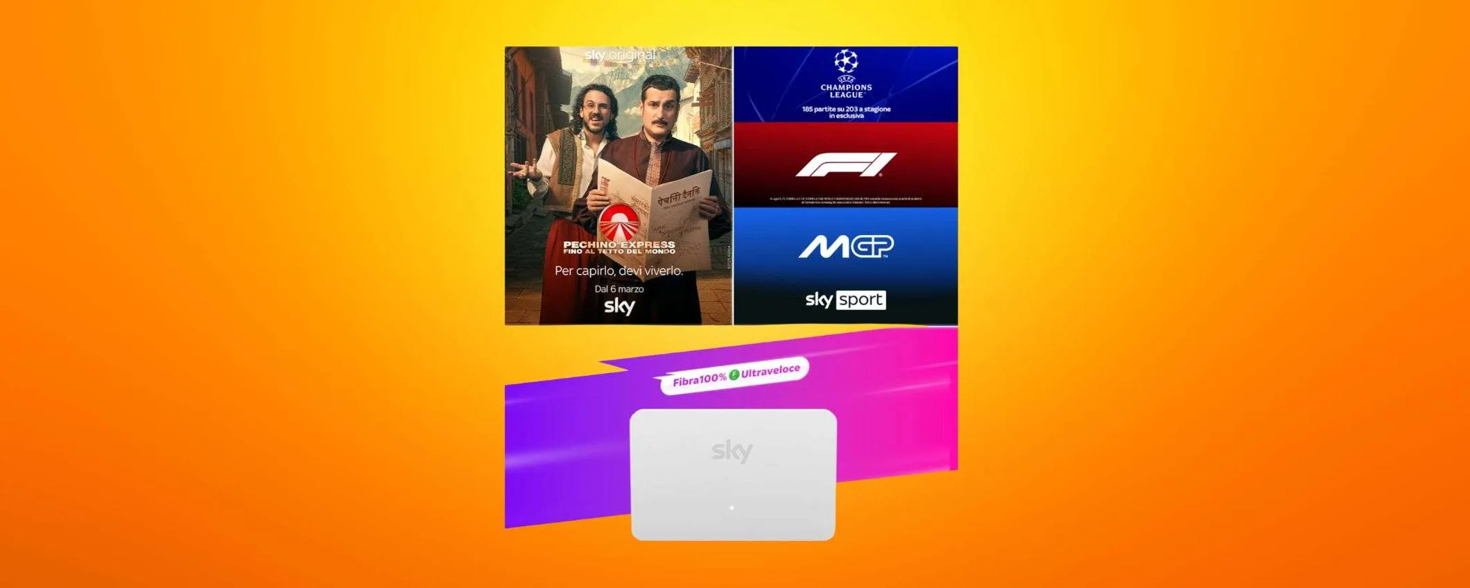 Sky WiFi in offerta con Sky TV e Sky Sport: l'offerta SUPER CONVENIENTE