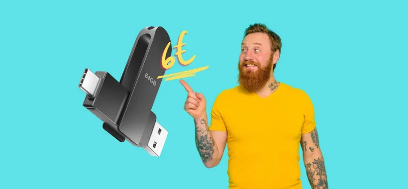 Chiavetta USB 2 in 1 per PC e smartphone a PREZZO SHOCK (6€)