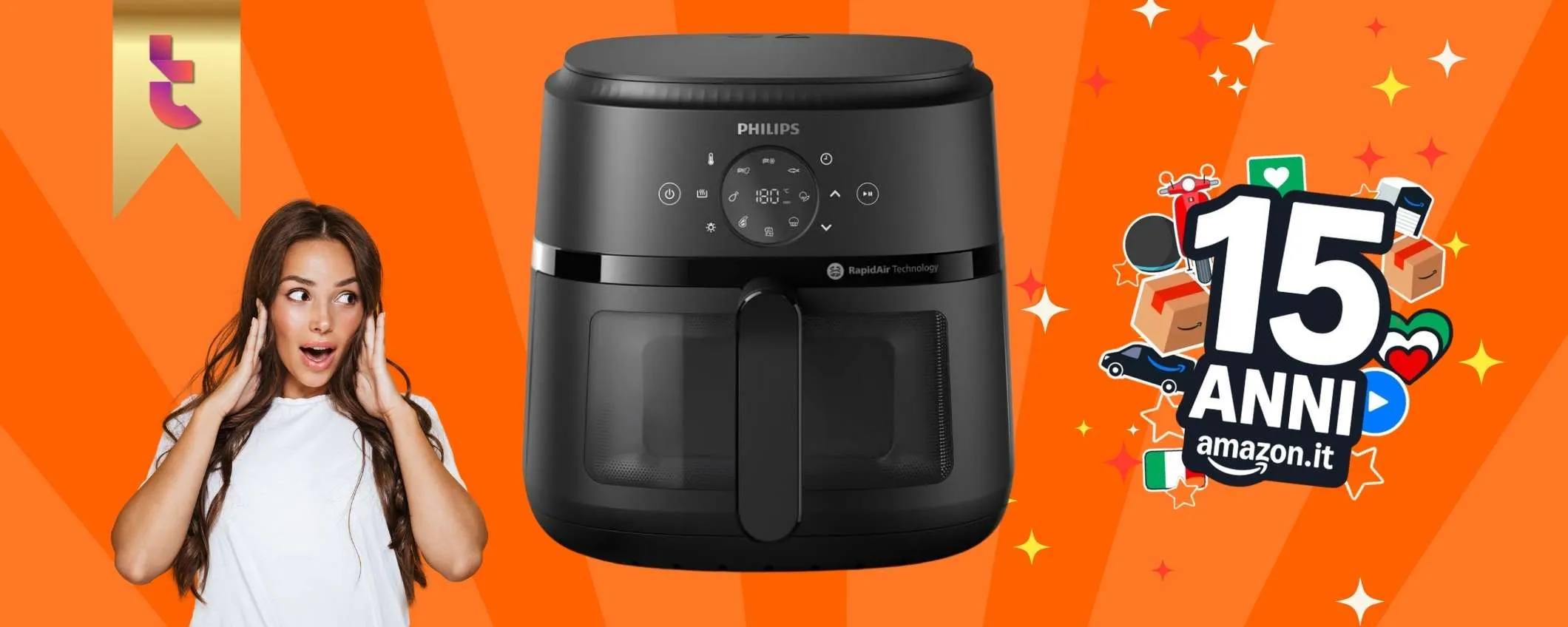 Philips Airfryer Serie 2000 a meno di 80€ è il REGALO di Amazon per te