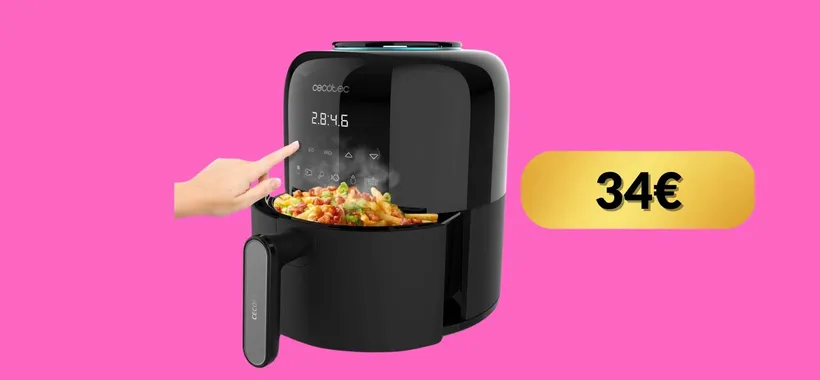 Cecofry Pixel: tra le più piccole ma funzionali friggitrici ad aria (34€)
