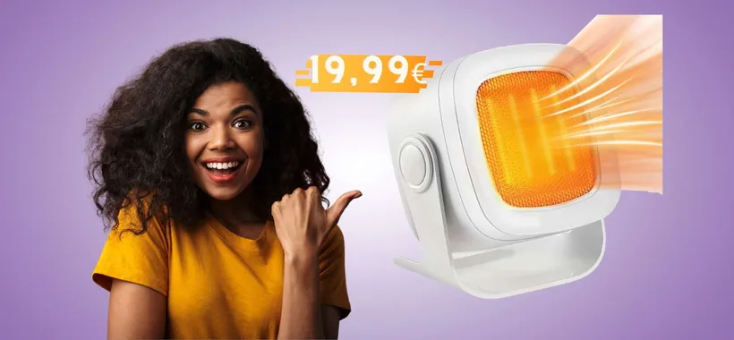 Stufetta elettrica a basso consumo a 19,99€ su Amazon