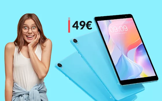Tablet Android ad un prezzo che fa sgranare gli occhi: bastano 49€