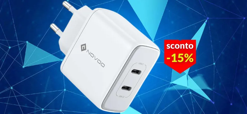 Caricabatterie USB C 2-in-1 a soli 14€: affare last minute con il Black Friday