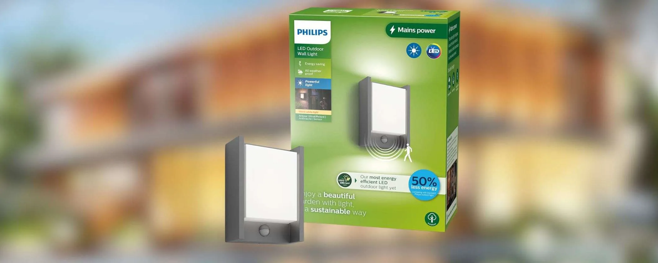 Lampada da esterno Philips: il prezzo CROLLA al minimo storico su Amazon (-25%)