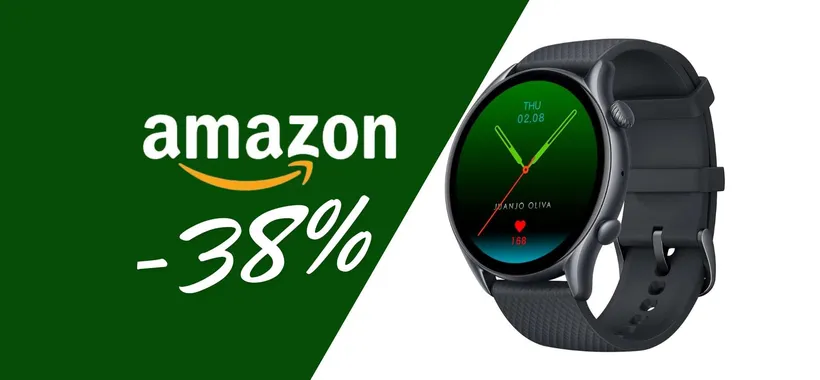 Amazfit GTR 3 Pro con 150 modalità sportive e batteria da 12gg tuo al 38%