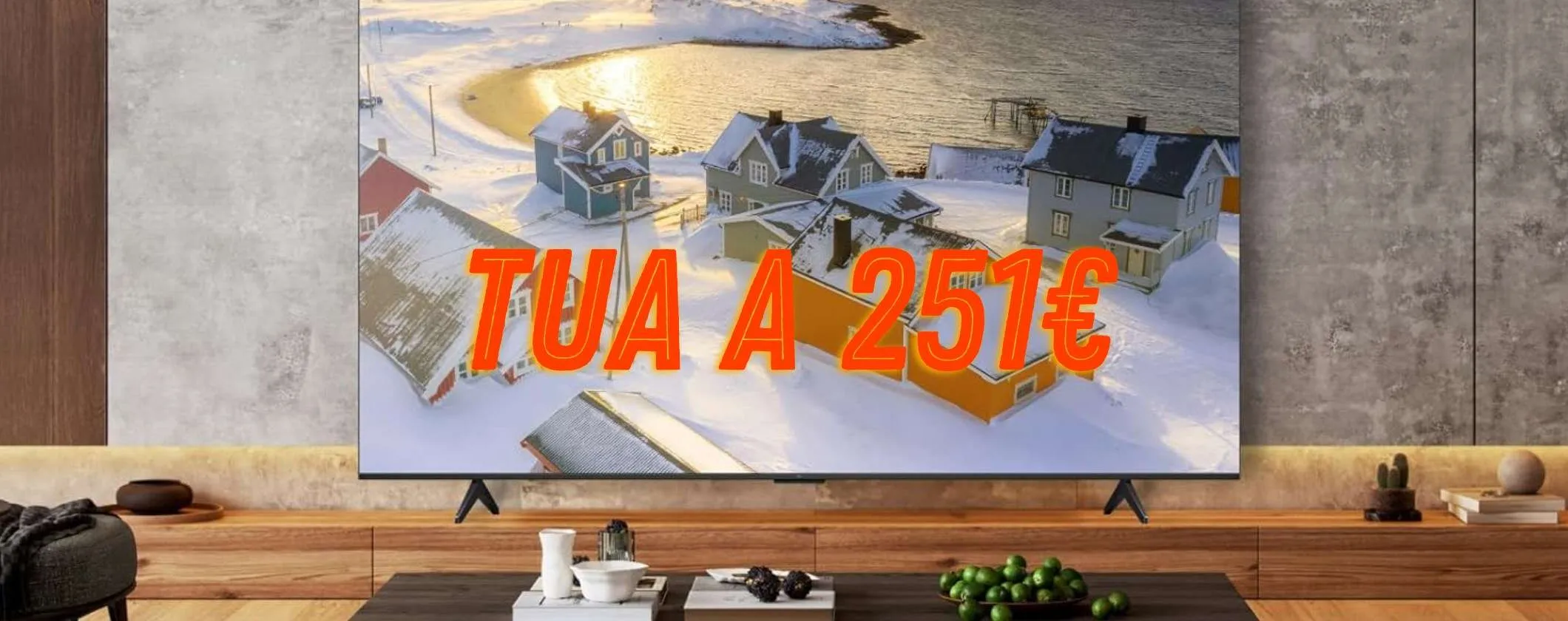 Pazzesca Smart TV QLED TCL 4K da 50