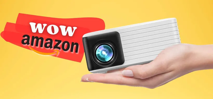 Sconto LAMPO su questo mini proiettore PORTATILE: risoluzione 1080p