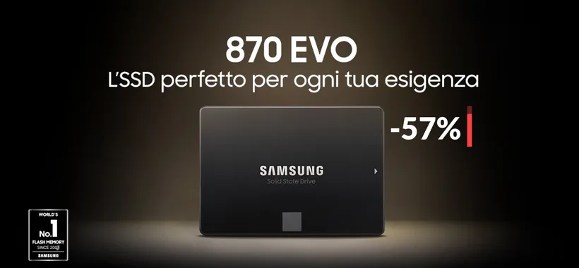 SSD Samsung 500GB a prezzo più che DIMEZZATO: bastano 38€