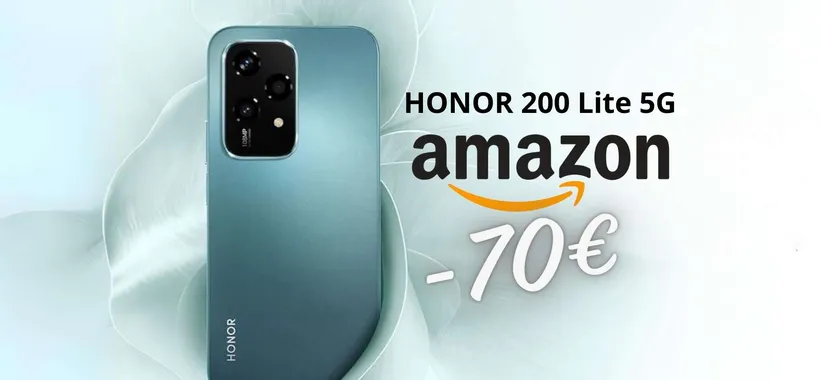 HONOR 200 Lite 5G (8/256GB) con camera da 108MP a 70€ in MENO