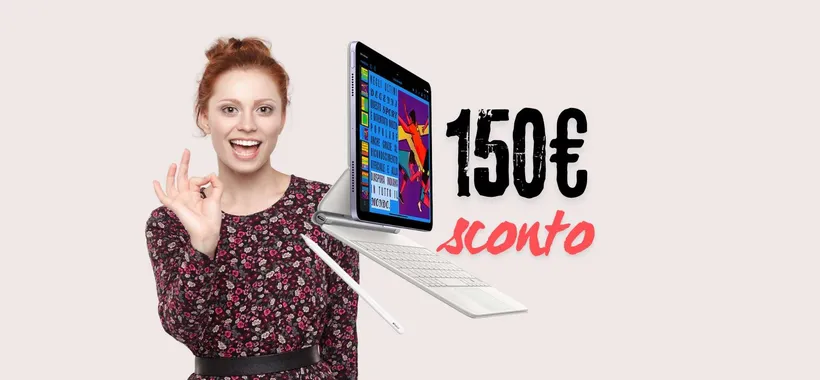 iPad Air 64GB: 150€ di SCONTO sull'unghia con Unieuro