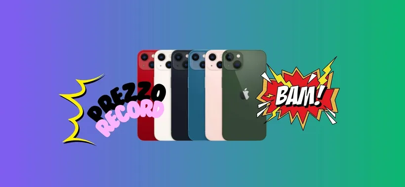iPhone 13, PREZZO RECORD su eBay: più basso di così non si può