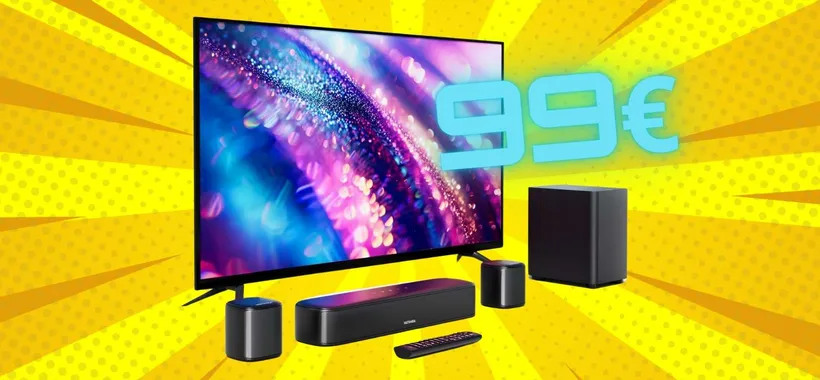 Home Theater pazzesco con la Soundbar Ultimea + subwoofer e 2 altoparlanti (99€)