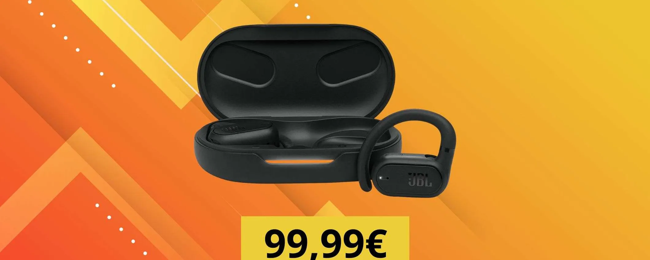 Risparmia il 33% sugli auricolari JBL Soundgear Sense: bassi perfetti e tanta autonomia