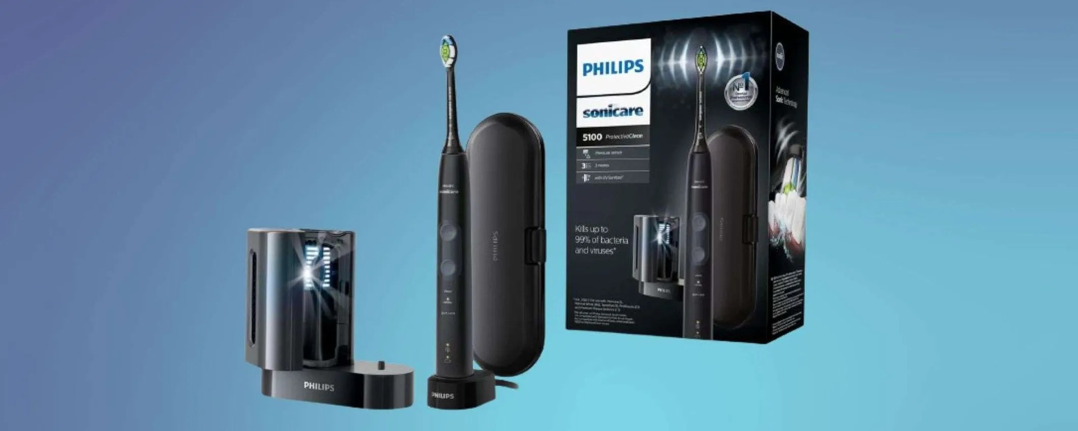 Philips Sonicare ProtectiveClean 5100, prezzo bomba: super sconto del 41%