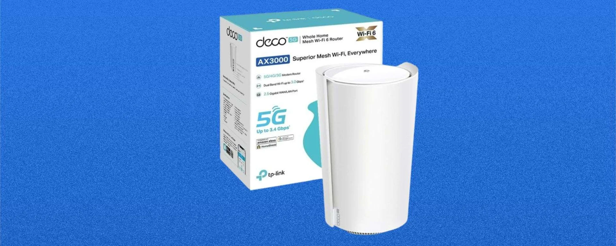 TP-Link Deco X50-5G in super offerta su Amazon: il router 5G definitivo