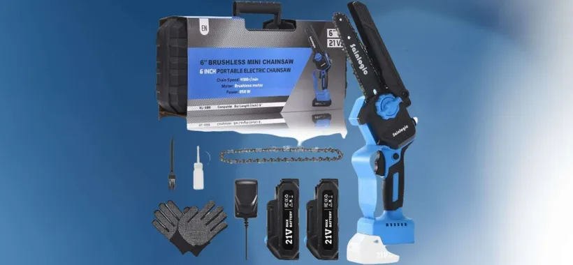 Altro che Parkside: motosega, 2 batterie, custodia, accessori a 39€ (Amazon)