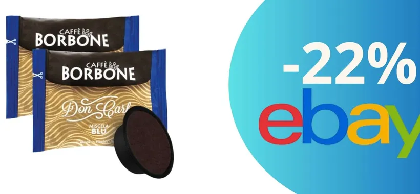 Scorta di caffè Borbone Blu: 300 capsule in promozione esclusiva, non lasciartele sfuggire!