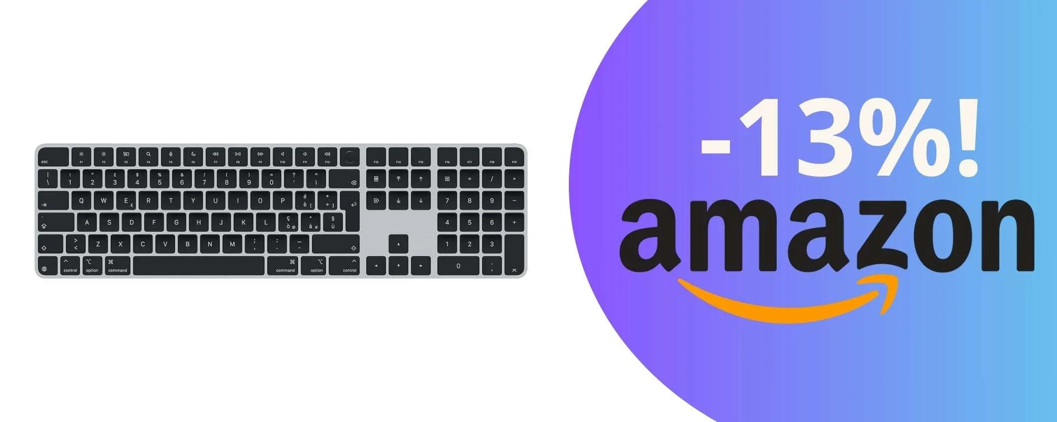 Tastierino numerico, Touch ID e stile Apple: la Magic Keyboard è tua a un prezzo mai visto!