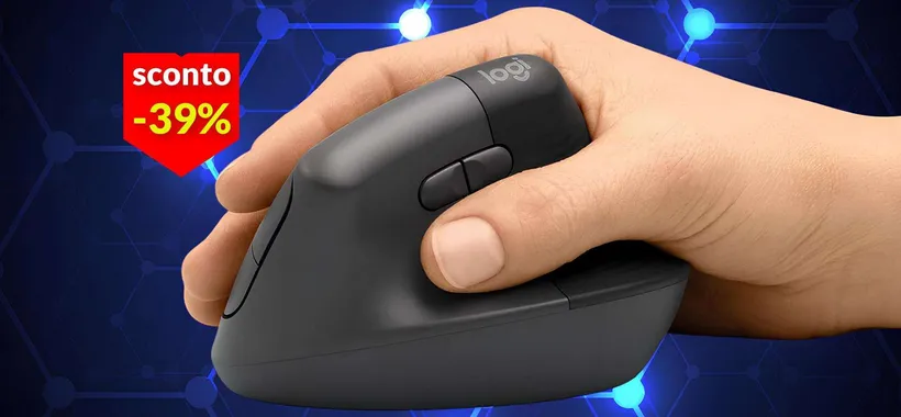 Mouse Bluetooth verticale a 49€: niente polso affaticato quando lavori al PC