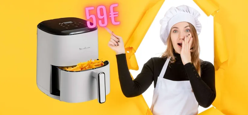 Moulinex Easy Fry da 3L: compatta, elegante con 10 programmi e prezzo mini