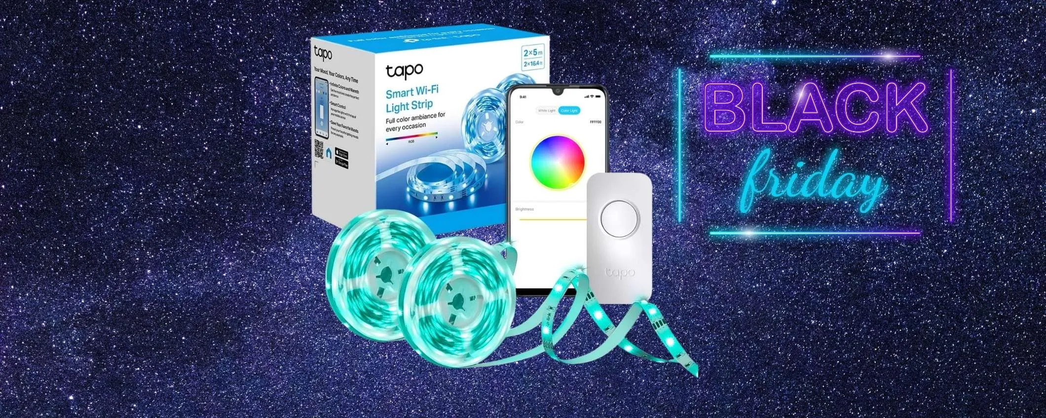 Striscia LED multifunzione da 5m (Tapo L900) scontata del 50%: TOP