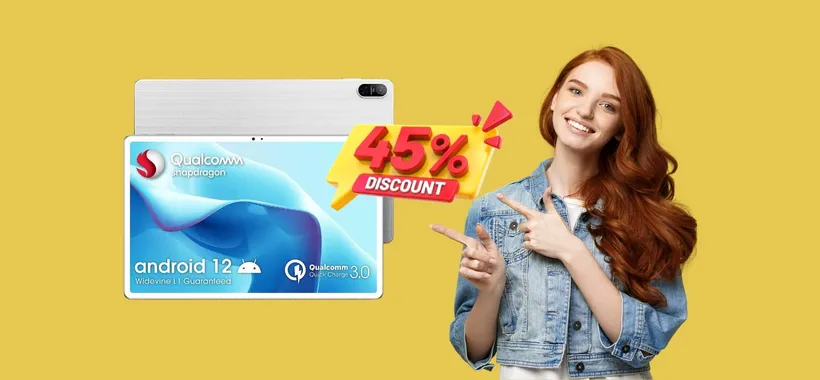 Tablet da 10,36" Dual Sim con Android 12 a PREZZO SGRETOLATO (45%)