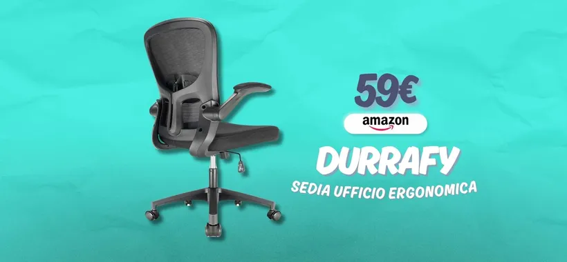 Bastano 59€ per sedersi in modo corretto: sedia ergonomica TOP