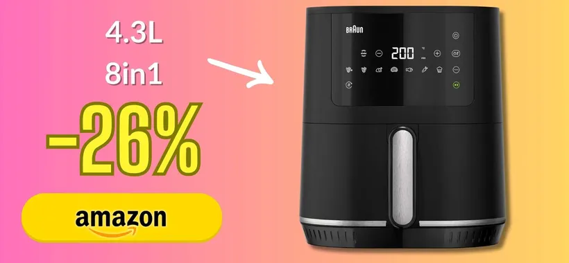 Braun MultiFry 3 è la NUOVA friggitrice 4.3L che a meno di 90€ sorprende